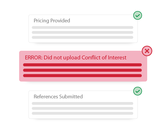 rfp response error checker